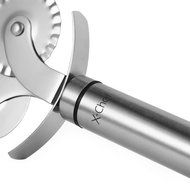 Pastry Wheel, X-Chef Stainless Steel Ravioli Cutter Double Edge Pizza Slicer for Kitchen Restaurant Office Christmas... N6