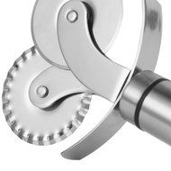 Pastry Wheel, X-Chef Stainless Steel Ravioli Cutter Double Edge Pizza Slicer for Kitchen Restaurant Office Christmas... N8