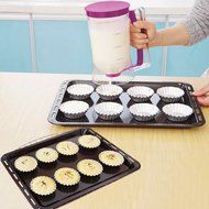 Safstar Pancake Batter Dispenser Cupcake Baking Tool Muffin Waffles Jug Pastry Cup Mix N2