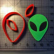 Alien Head 100 Cookie Cutter Set (3 inches) N2