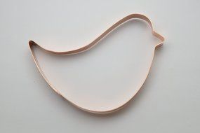 Large 6 Inch Simple Bird Cookie Cutter N4