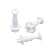 Joylive 3 Pcs Mini Star Fondant Plunger Cutter Cake Biscuit Cookies Decorating Tool Mold