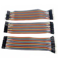 Kalevel&reg; 120pcs Multicolored 40pin Male to Female, 40pin Male to Male, 40pin Female to Female Breadboard Jumper... N3