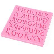 Silicone Mold With 30 Holes Inc. Letters &Auml; &Ouml; &Uuml; &szlig; Cutters Fondant Alphabet Wedding Cookies [version:x8.8] by DELIAWINTERFEL N2