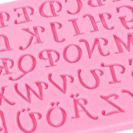 Silicone Mold With 30 Holes Inc. Letters &Auml; &Ouml; &Uuml; &szlig; Cutters Fondant Alphabet Wedding Cookies [version:x8.8] by DELIAWINTERFEL N4
