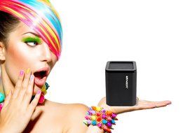 NIER MBOX Portable Mini Bluetooth speaker with Aluminum Housing, 5W Powerful Sound,1000mAh battery(Black) N4