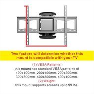 FLEXIMOUNTS A04 Full Motion Articulating TV Wall Mount Bracket for 32-65 Inch LED LCD HD 4K Plasma TV N8