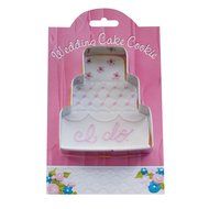 Wedding Cake Cookie and Fondant Cutter - Ann Clark - 4.1 Inches - US Tin Plated Steel