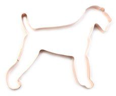 Airedale Terrier Copper Cookie Cutter