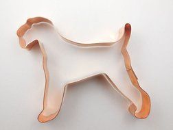 Airedale Terrier Copper Cookie Cutter N3