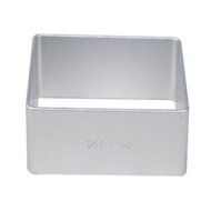 Wocuz Baking Cookie Cutter Aluminum Square Shape Cutter Cut Outs Mold for Party 10 Pcs