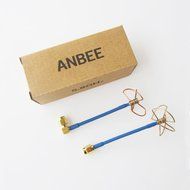 Anbee&reg; FPV 5.8Ghz Circular Polarized Clover Leaf Antenna High Gain Aerial Set w/RP-SMA Plug