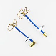 Anbee&reg; FPV 5.8Ghz Circular Polarized Clover Leaf Antenna High Gain Aerial Set w/RP-SMA Plug N2