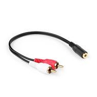 TNP 3.5mm to RCA Stereo Audio Cable Adapter - 3.5mm Female to Stereo RCA Male Bi-Directional AUX Auxiliary Male... N2