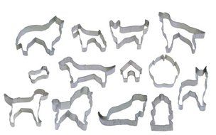 R &amp; M International &quot;Bow Wow&quot; 13 Piece Dog Shaped Cookie Cutter Set N2