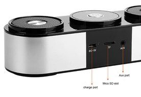Wireless Speaker Super Deep Bass Surround Sound Speaker Touch Control Stereo Speaker Handsfree (blue) N5