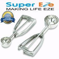 Best Cookie Dough Scoop by SuperEze -Top Stainless Steel Ice Cream Scoops -50mm Size 24 Dishers -1.5 Oz Medium...