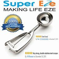 Best Cookie Dough Scoop by SuperEze -Top Stainless Steel Ice Cream Scoops -50mm Size 24 Dishers -1.5 Oz Medium... N2