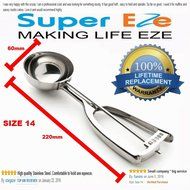 Best Cookie Dough Scoop by SuperEze -Top Stainless Steel Ice Cream Scoops -50mm Size 24 Dishers -1.5 Oz Medium... N9