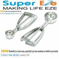 Best Cookie Dough Scoop by SuperEze -Top Stainless Steel Ice Cream Scoops -50mm Size 24 Dishers -1.5 Oz Medium... N12