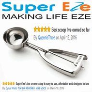 Best Cookie Dough Scoop by SuperEze -Top Stainless Steel Ice Cream Scoops -50mm Size 24 Dishers -1.5 Oz Medium... N13