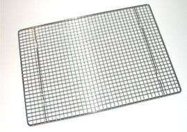 Professional Cross Wire Cooling Rack Half Sheet Pan Grate - 16-1/2&quot; x 12&quot; Drip Screen (Set of 2) N2