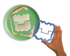 Evriholder Train Bytes Sandwich Crust Cutters, Green and Blue, Pack of 2 N2
