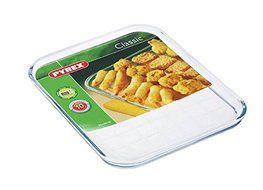 Pyrex Borosilicate Clear Rectangle Baking Tray ( 12&quot; X 10&quot; )