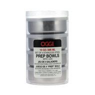 Oggi Prep Stainless Steel Prep Bowls with PP Lids 10-Oz Set of 4 N3