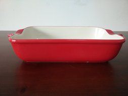 LG Stylish 14 3/4&quot;x 9 5/8&quot; Rectangular Lasagna Pan Baker Sunflower-Red) N3