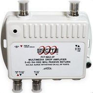 2-Port Bi-Directional Cable TV HDTV Amplifier Splitter Signal Booster with Passive Return Path N2