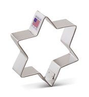 Ann Clark Star of David Cookie Cutter - 3.75 Inches - Tin Plated Steel