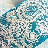 Paisley Teardrop Silicone Lace Mat by Crystal Candy N2