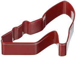 R &amp; M Polyresin Coated High Heel Shoe Cookie Cutter, 4-Inch, Red