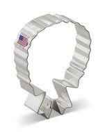 Ann Clark Wreath w Bow Cookie Cutter - 4 Inches - Tin Plated Steel