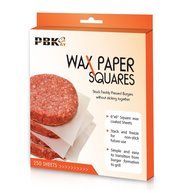 Hamburger Patty Paper Sheets, Wax Paper Squares 250 pcs 6&quot; x 6&quot; Non-Stick