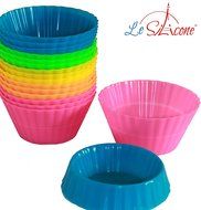 Le Silicone - Dual-Size Nonstick Silicone Baking Cups, Set of 15