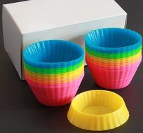 Le Silicone - Dual-Size Nonstick Silicone Baking Cups, Set of 15 N6