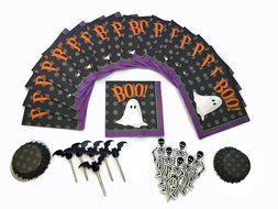 Halloween Cupcake Bundle - 2pc Bundled Set including cupcake toppers, picks, liners and napkins. Perfect as a...