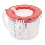Leifheit 3-in-1 Measuring Cup-Measures, Stirs and Stores, Transparent White and Red by Leifheit