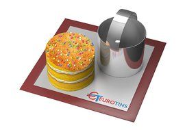 Round Shape Steel Cookie Cake Slicer / Cutter 3" Deep with Handle N4