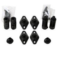 VideoSecu 5 Black Universal Speaker Mount Brackets for Walls and Ceilings 1XZ (Black, 5 Pack) N2