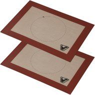 Silicone Baking Mat - Set of 2 Half Sheet (Thick &amp; Large 11 5/8" x 16 1/2") - Non Stick Silicon Liner for Bake... N4