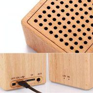 Glovion Wooden Portable Bluetooth Speaker -Compatible with Smartphone or PC -Support Hands-free calling ,TF card... N4