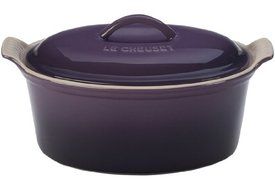 Le Creuset Heritage Stoneware 1 1/5qt Covered Oval Terrine, Cassis
