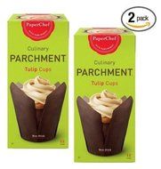 (2 Pack) Standard Tulip Baking Cups, / Cupcake Liner Muffin Wrapper, 24 Pieces (12-ct/Box)