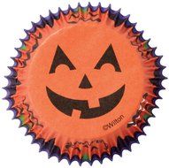 Wilton Standard Baking Cups, Jack-O-Lantern, 75-Pack