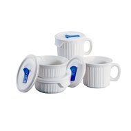 CorningWare French White Pop-Ins 8-Piece Round Bake and Serve Set