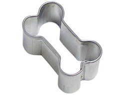 CybrTrayd Mini Dog Bone B Cookie Cutter in Tinplated Steel, Silver