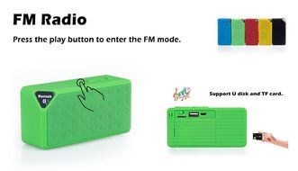 WONFAST X3 Mini Portable Wireless Bluetooth Speaker Hifi Car Handfree with MIC Micro Sd Loud Subwoofer Music Mp3... N6